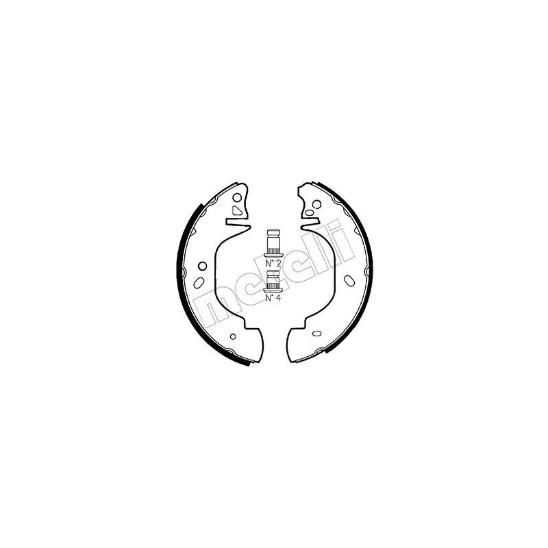 METELLI 53-0126 Jeu de mâchoires de frein pour
