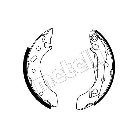 METELLI 53-0128 Brake Shoe Set for