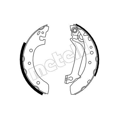 METELLI 53-0129 Jeu de mâchoires de frein pour