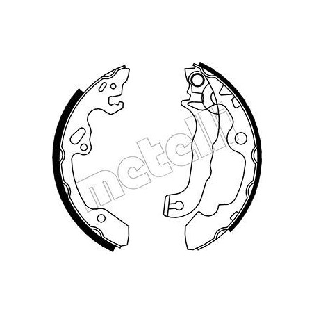 METELLI 53-0133 Brake Shoe Set for