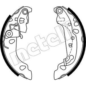 METELLI 53-0137 Brake Shoe Set for