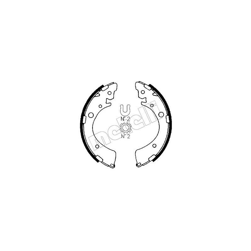 METELLI 53-0153 Bremsbackensatz für