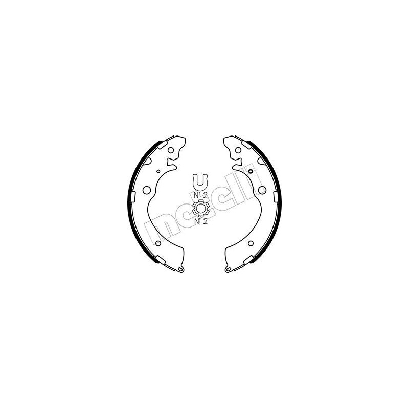 METELLI 53-0154 Sada brzdových čeľustí pre