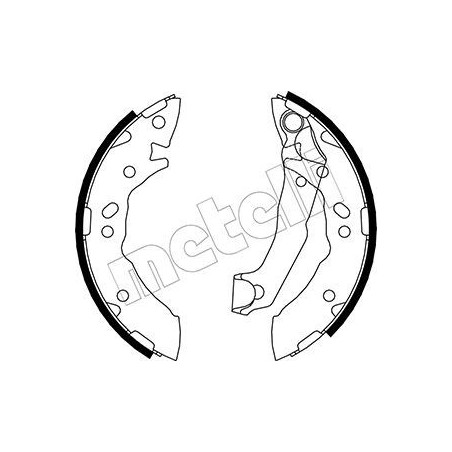 METELLI 53-0168 Brake Shoe Set for