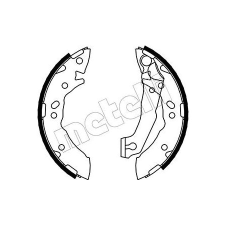 METELLI 53-0169 Brake Shoe Set for
