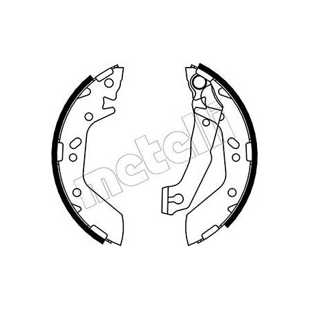 METELLI 53-0170 Sada brzdových čeľustí pre