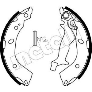 METELLI 53-0178 Kit ganasce freno per
