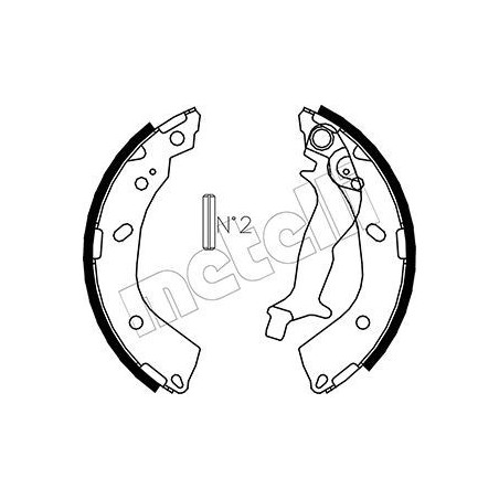 METELLI 53-0178 Brake Shoe Set for