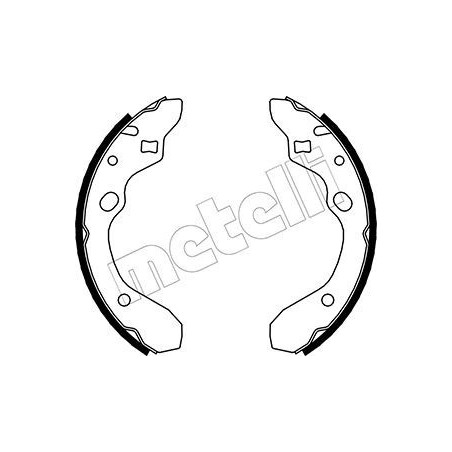 METELLI 53-0210 Sada brzdových čeľustí pre