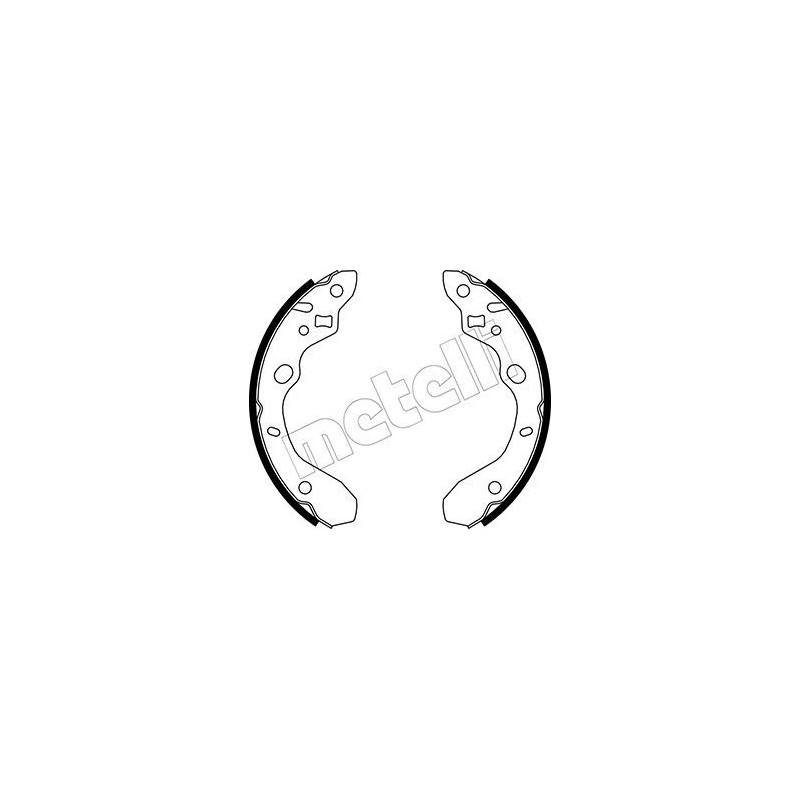 METELLI 53-0214 Jeu de mâchoires de frein pour