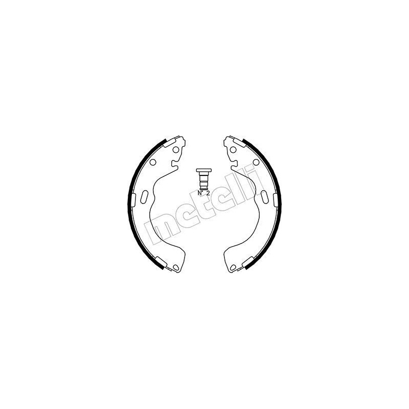 METELLI 53-0216 Jeu de mâchoires de frein pour