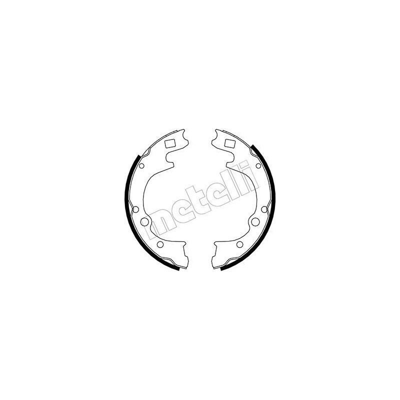 METELLI 53-0221 Sada brzdových čeľustí pre