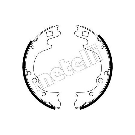 METELLI 53-0221 Brake Shoe Set for