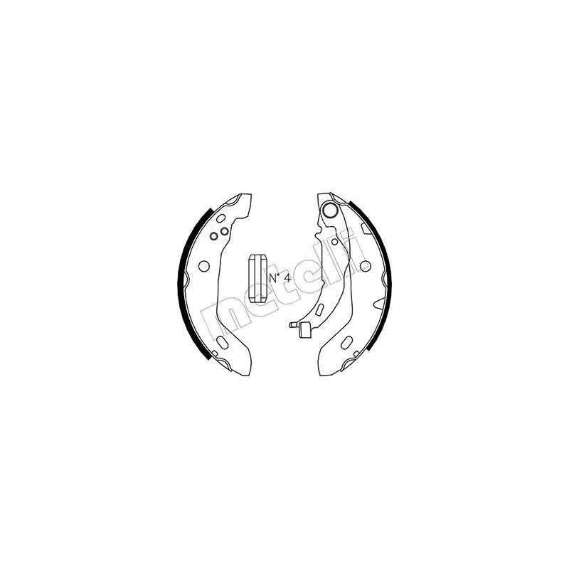 METELLI 53-0235 Kit ganasce freno per
