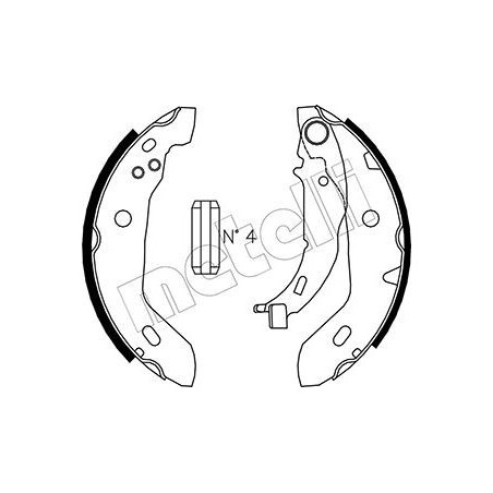 METELLI 53-0235 Brake Shoe Set for