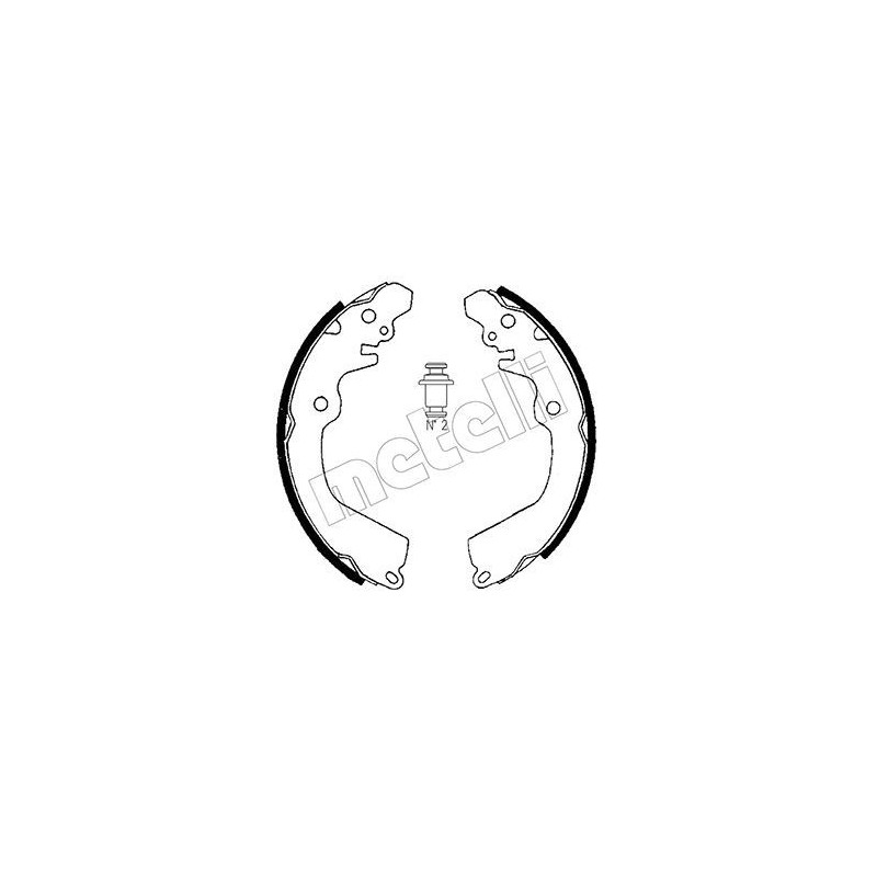 METELLI 53-0257 Sada brzdových čelistí pro