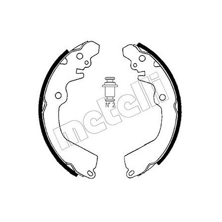 METELLI 53-0257 Kit ganasce freno per