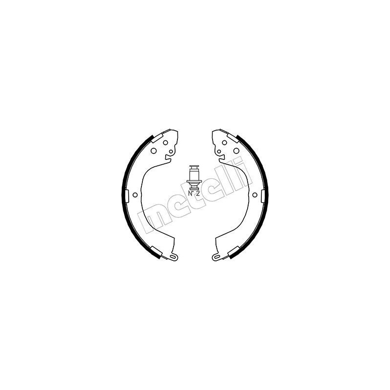METELLI 53-0260 Kit ganasce freno per
