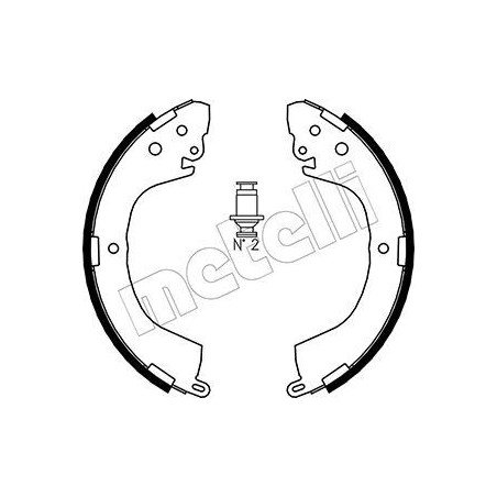 METELLI 53-0260 Bremsbackensatz für