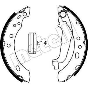 METELLI 53-0284 Kit ganasce freno per