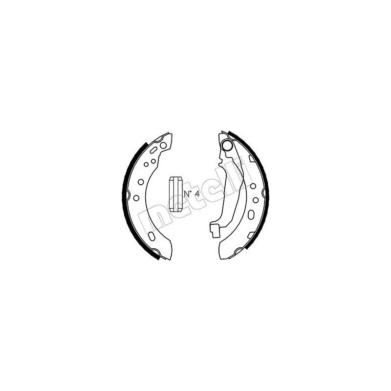 METELLI 53-0284 Brake Shoe Set for