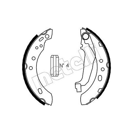METELLI 53-0284 Kit ganasce freno per