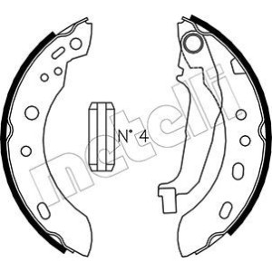METELLI 53-0288 Kit ganasce freno per
