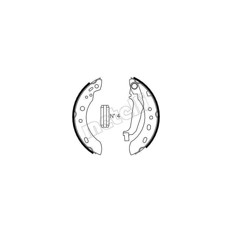 METELLI 53-0288 Brake Shoe Set for