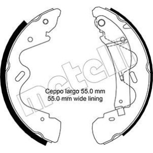 METELLI 53-0291 Brake Shoe Set for