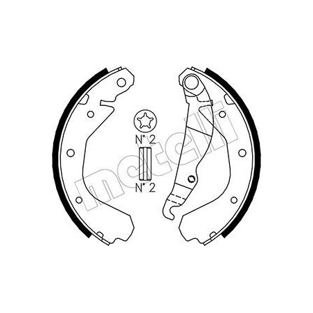 METELLI 53-0305 Bremsbackensatz für
