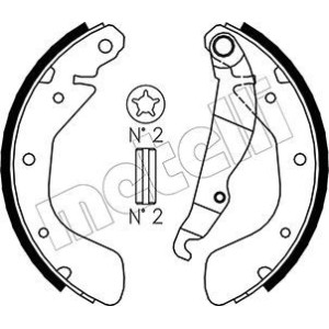 METELLI 53-0308 Jeu de mâchoires de frein pour