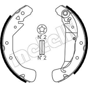 METELLI 53-0311 Kit ganasce freno per