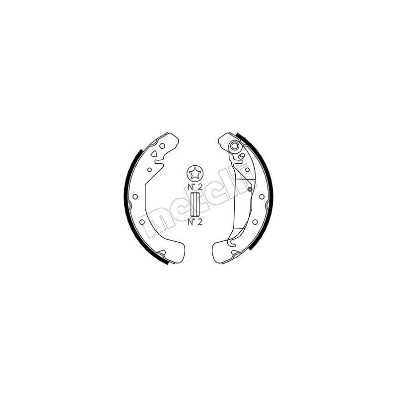 METELLI 53-0311 Kit ganasce freno per
