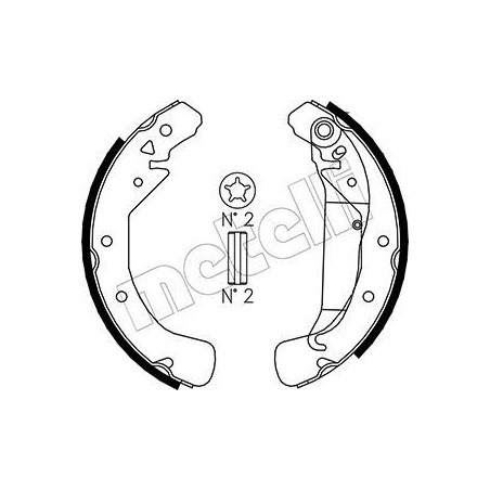 METELLI 53-0311 Brake Shoe Set for