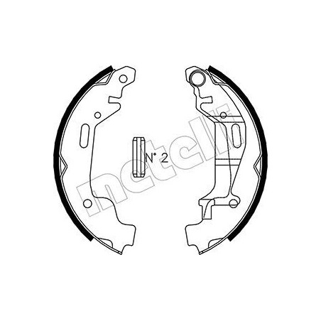 METELLI 53-0314 Kit ganasce freno per