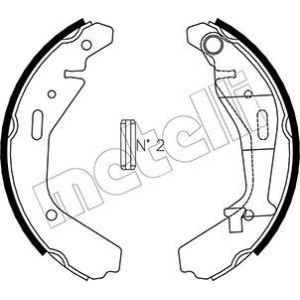 METELLI 53-0318 Brake Shoe Set Rear for