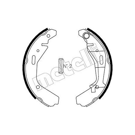 METELLI 53-0318 Kit ganasce freno per
