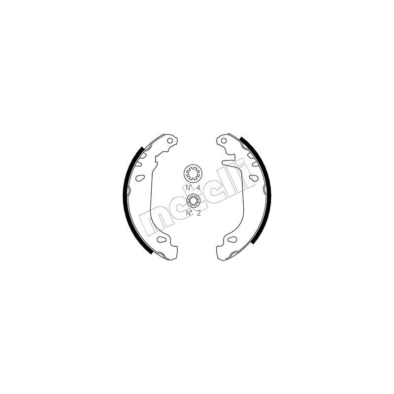 METELLI 53-0345 Kit ganasce freno per