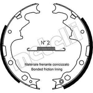 METELLI 53-0349 Jeu de mâchoires de frein pour
