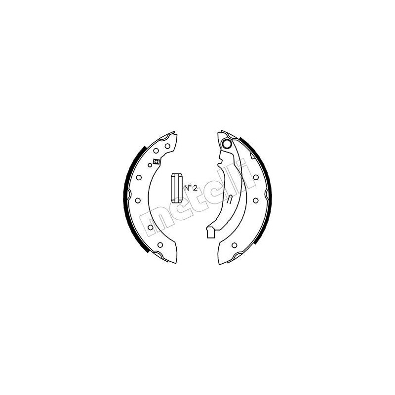 METELLI 53-0350 Bremsbackensatz für