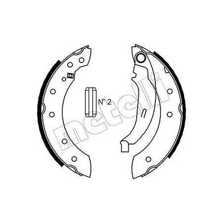 METELLI 53-0350 Sada brzdových čelistí pro