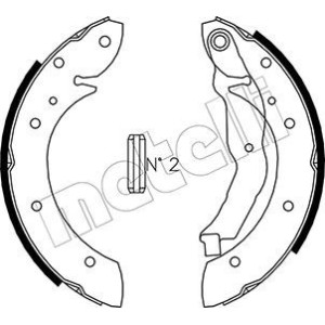 METELLI 53-0351 Kit ganasce freno per