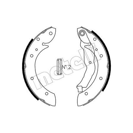 METELLI 53-0351 Brake Shoe Set for