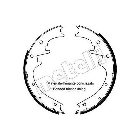METELLI 53-0352 Kit ganasce freno per