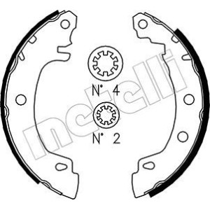 METELLI 53-0353 Jeu de mâchoires de frein pour