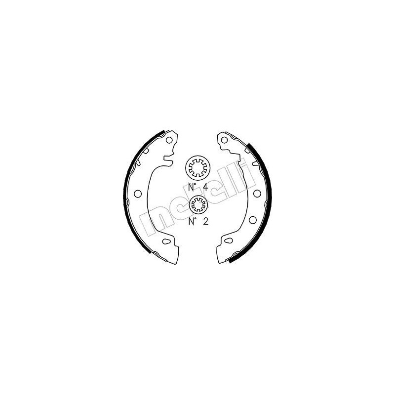 METELLI 53-0353 Bremsbackensatz für