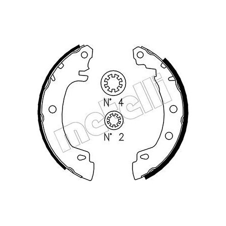 METELLI 53-0353 Brake Shoe Set for