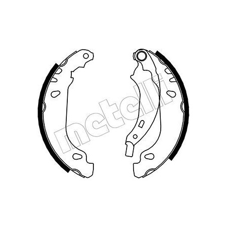 METELLI 53-0356 Jeu de mâchoires de frein pour