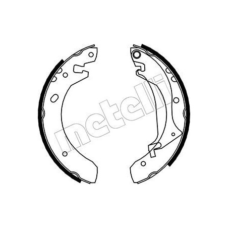 METELLI 53-0368 Brake Shoe Set for