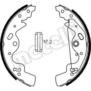 METELLI 53-0370 Kit ganasce freno per